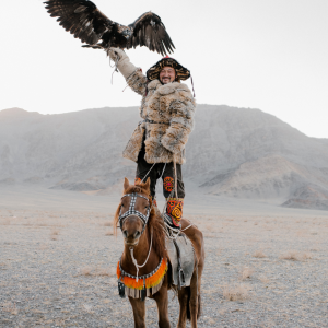 Golden Eagle Festival Mongolia Kazakh eagle hunters horseback